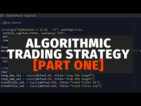 Algorithmic Trading Strategy - Part One