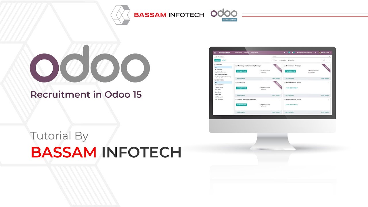 Recruitment in Odoo 15 Tutorial |  Odoo Recruitment Management Tutorial | Odoo SilverPartner Company | 25.02.2022

Recruitment Management is one of the key processes in an organization. Selecting the most appropriate and eligible candidate ...
