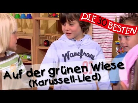 👩🏼 Auf der grünen Wiese (Karussell-Lied) - Singen, Tanzen und Bewegen || Kinderlieder