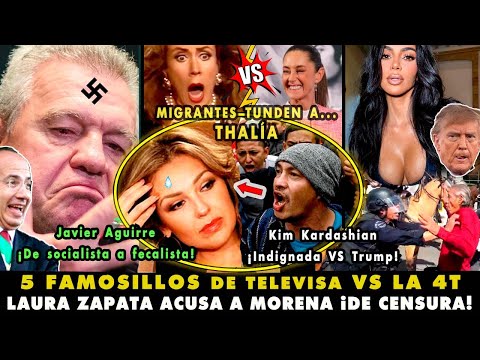 ¡BOICOT VS JAVIER AGUIRRE! TOP 5 FAMOSOS Y FUTBOLEROS DE TELEVISA con TRUMP ¡THALÍA CALLA!