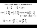 Matrix Division and Inverses