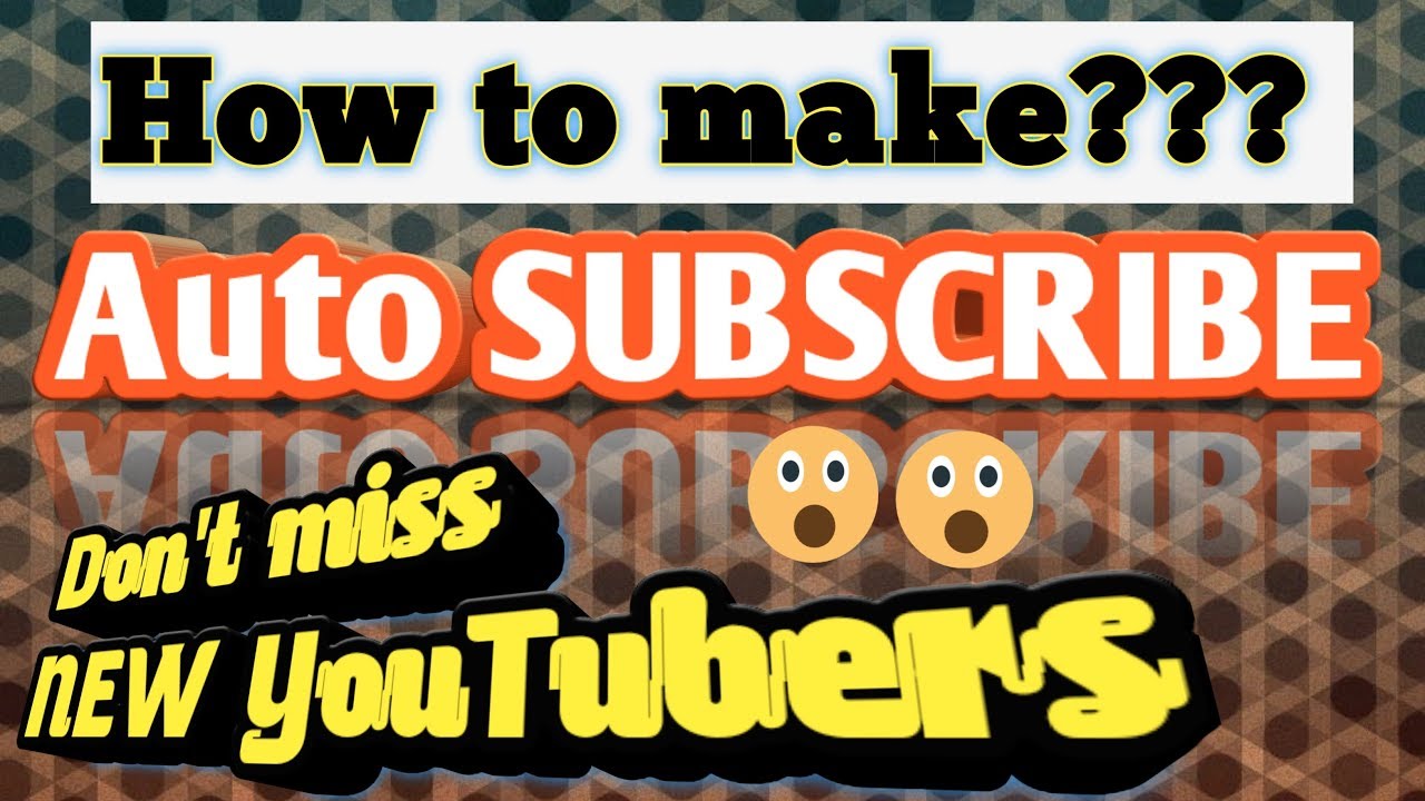 Download How To Make Auto Subscribe Link For Youtube Channel Easy Trick Increase Subscribers Youtube Thumbnail Create Youtube