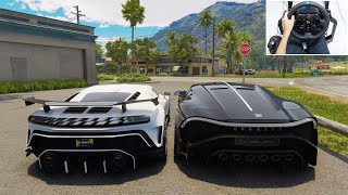 Bugatti Centodieci & Bugatti La Voiture Noire | The Crew Motorfest | Logitech g923 gameplay