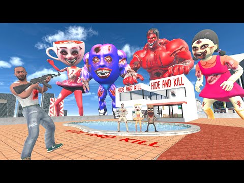 Franklin Play Hide And Kill With Zombie Gang In Indian Bike Driving 3D #3