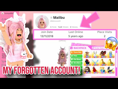 I Logged Onto My Old Accounts That I Was MEGA RICH On In Adopt Me!