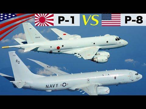 潜水艦ハンター【海上自衛隊P-1 vs 米海軍P-8】世界No.1哨戒機の性能比較