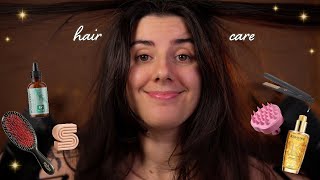 ASMR my hair routine ✨💇‍♀️