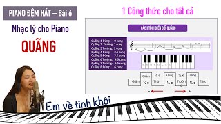 PIANO ĐỆM HÁT - BÀI 6 | NHẠC LÝ CHO PIANO - QUÃNG