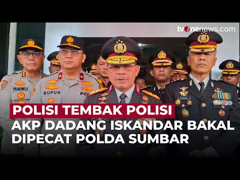 Polda Sumbar Akan Pecat AKP Dadang Iskandar yang Temb*k Kasat Reskrim | OneNews Update