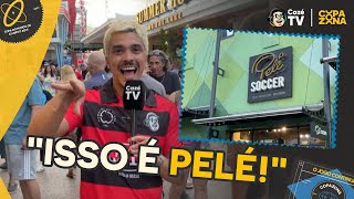 CHICO MOEDAS NA LOJA DO PELÉ NA DISNEY VENDO SE OS GRINGOS CONHECEM O REI | CORTES COPAZONA