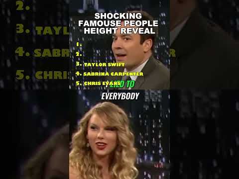 Ranking Famous People Height Reveal