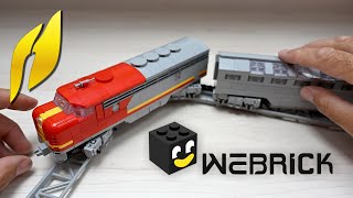 How to Build Lego Santa Fe EMD F7 War Bonnet #lego #webrick #buildingblocks #railway #howto #toys