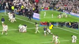 Crazy Scene 🔥 Real Madrid Rudiger, Joselu, Bellingham and Vinicius madness Celebrations | must watch