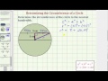 Understanding Circle Circumference and Right Triangles