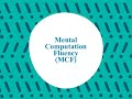 Mental Computation Fluency Assessment