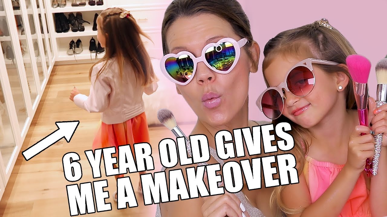 6 YEAR OLD GIVES ME A MAKEOVER Clothes & Makeup