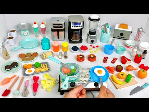 Unboxing Miniature Plastic Full Kitchen Set Collection | Toy Cooking Game | Kitchen Set Toy | Review