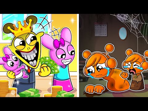 Sprunki Family Rich Simon vs Family Poor OREN !!! | Incredibox Sprunki Animation