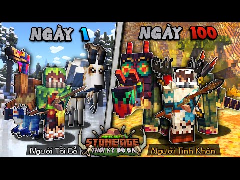 100 NGÀY LÀM NGƯỜI NGUYÊN THỦY  TRONG MINECRAFT THỜI KỲ ĐỒ ĐÁ - SỰ KHỞI ĐẦU CỦA LOÀI NGƯỜI!