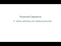 Exploring Polynomial Operations