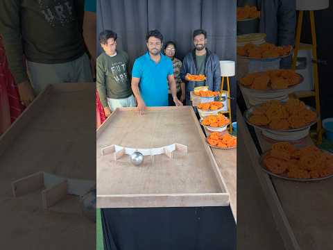 Jalebi Toss Challenge! Grab the Sweat😋 #funny #familyfun #gamechallengeathome #shorts