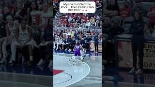 Myisha Fumbled the Ball...Then Clark Hit Them With the Shake and Bake! 💀#caitlinclark #sctop10 #wnba