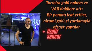 B.Şehir-Galatasaray:2-3.Bu kadar zora sokmamak gerekiyor.Torreira golü hakem ve VAR'dakilere attı
