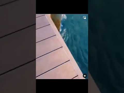 Man tries to swim against tide! #shorts