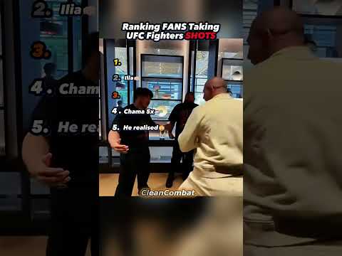 Ranking FANS taking UFC FIGHTER SHOTS! 👊🏻🫢 #shorts #ufc