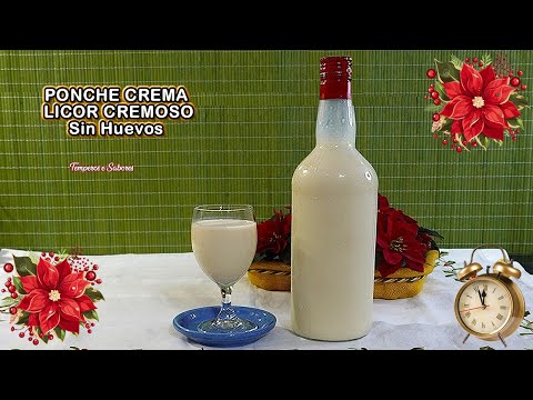 PONCHE CREMA LICOR ECONÓMICO SIN HUEVOS HECHO CON CAJITA DE FLAN