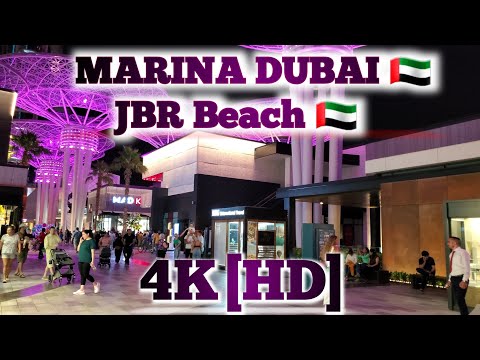 MARINA DUBAI🇦🇪 4K[HD]||Blue water Island ||Walk Tour