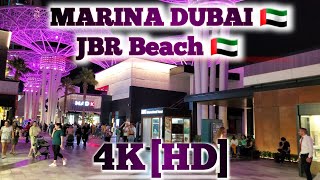 MARINA DUBAI🇦🇪 4K[HD]||Blue water Island ||Walk Tour