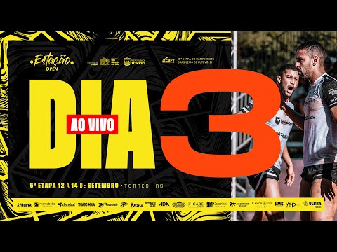 🔴AO VIVO: ESTAÇÃO OPEN DE FUTEVÔLEI | AO VIVO E COM IMAGENS | DIA 3