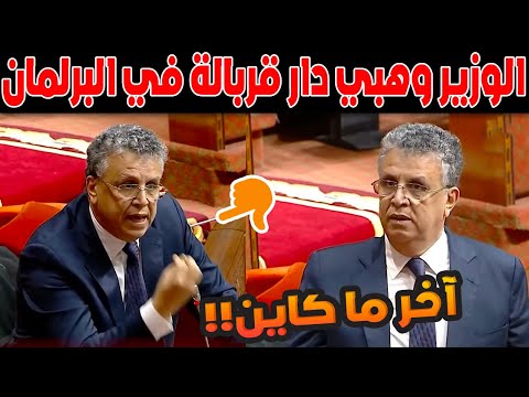 الوزير وهبي دار قربالة في البرلمان بسبب حرية التعبير