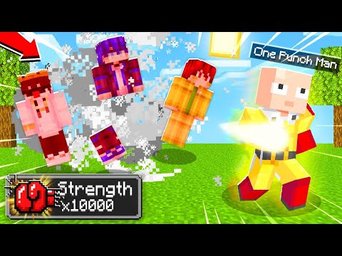 ถ้า!? เราได้กลายเป็น ไซตามะที่แท้จริง!! ในมายคราฟ หมัดเดียวโลกหาย! - Minecraft