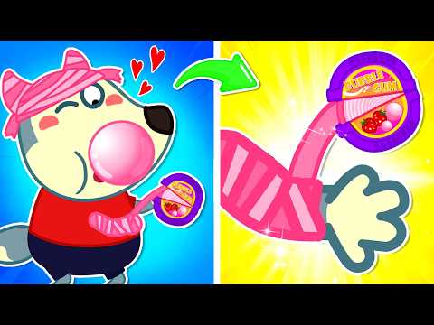The Gum Bandage ๐ฌ๐ฉน Is Bubble Gum Better Than Plaster? | Lycan Cartoon For Kids