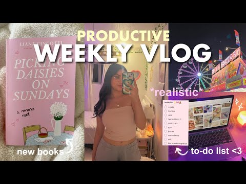 PRODUCTIVE DAYS IN MY LIFE 🌸✨ healthy habits, to-do list, new books + fair date