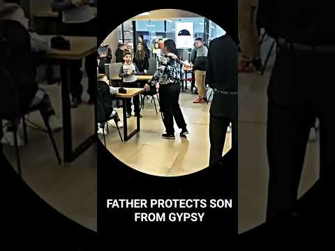 FATHER PROTECTS SON FROM GYPSY☠️ _ #trollface #hero #respect #shorts #sigma #memes