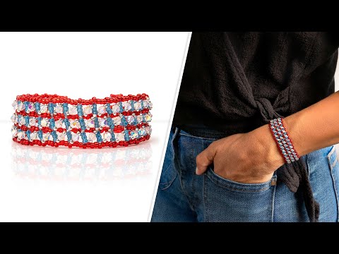 Freedom Bracelet - DIY Jewelry Making Tutorial by PotomacBeads