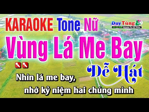 Karaoke || Vùng Lá Me Bay – Tone Nữ ( Nhẹ Nhàng Dễ Hát ) Nhạc Sống Duy Tùng