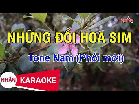 Những Đồi Hoa Sim (Karaoke Beat) – Tone Nam | Nhan KTV