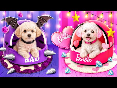 Kami Membuat Ruangan Rahasia untuk Hewan Peliharaan! Barbie vs Draculaura! Baik vs Jahat!