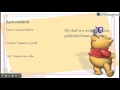 Exploring Pronouns and Antecedents