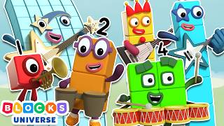 Numberblocks Summer Battle of the Bands | Learn to Count for Kids Compilation | Numberblocks