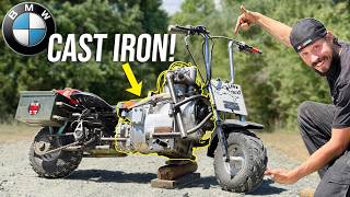 We Bought a 230lb Boat Engine on Facebook Marketplace and Put It on a Mini Bike