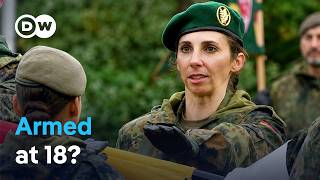 YouTube video thumbnail: New Military Service Rules - Young Germans Facing a Tough Decision
