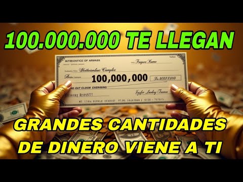100.000 TE LLEGARAN GRANDES CANTIDADES DE DINERO APARECERÁ AHORA 💵 Manifiesta Milagros de DINERO✨💫
