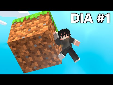 ¡100 DÍAS EN 1 BLOQUE en Minecraft Hardcore!