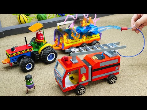 Diy diorama making mini motor water pump science project @SanCreator1