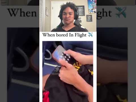 When you get bored on the flight ✈️💀#funny #memes #relatable